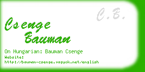csenge bauman business card